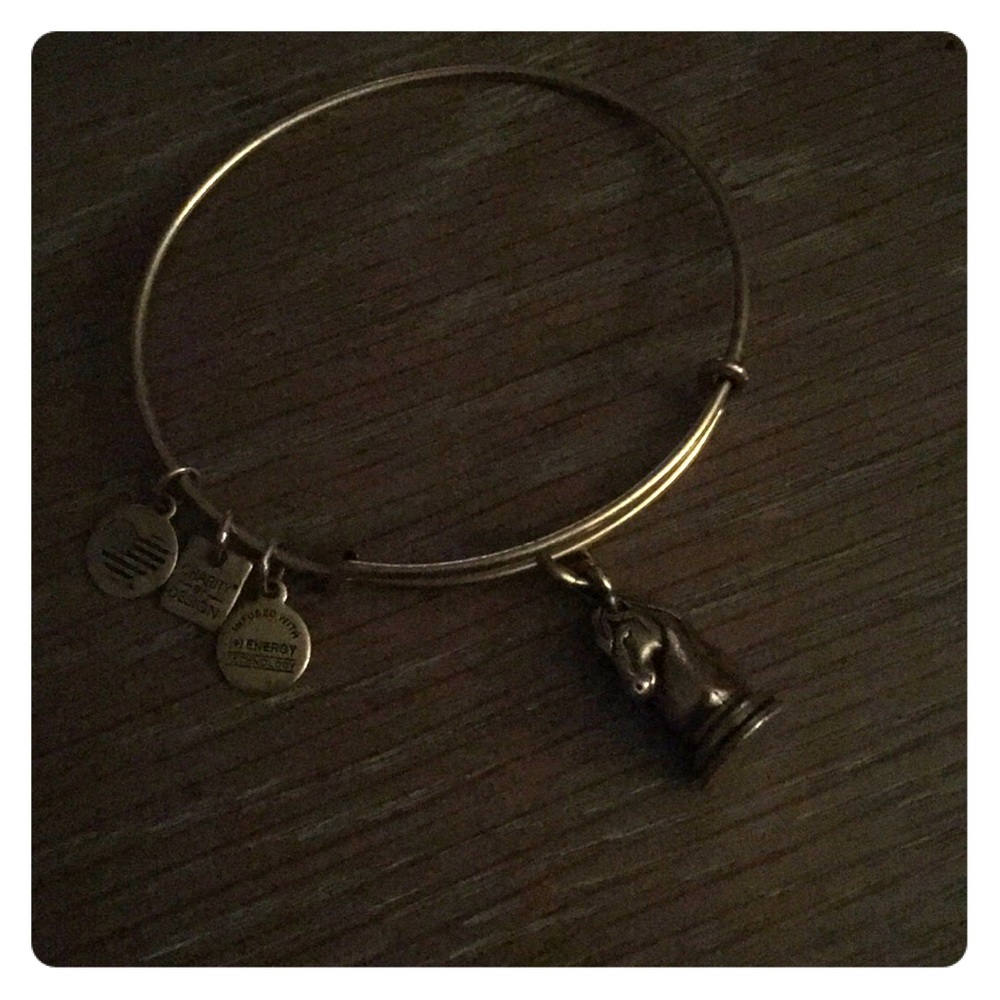 Alex and Ani Horse Head bangle in gold